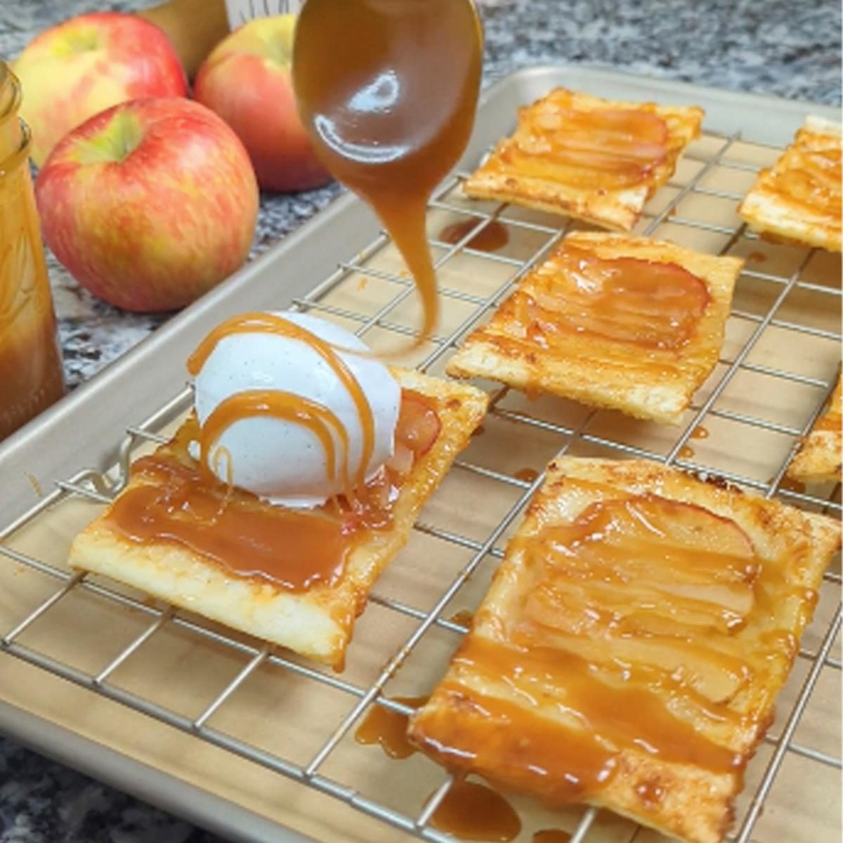 Alex Bala’s Upside-Down Caramel Apple Pastries
