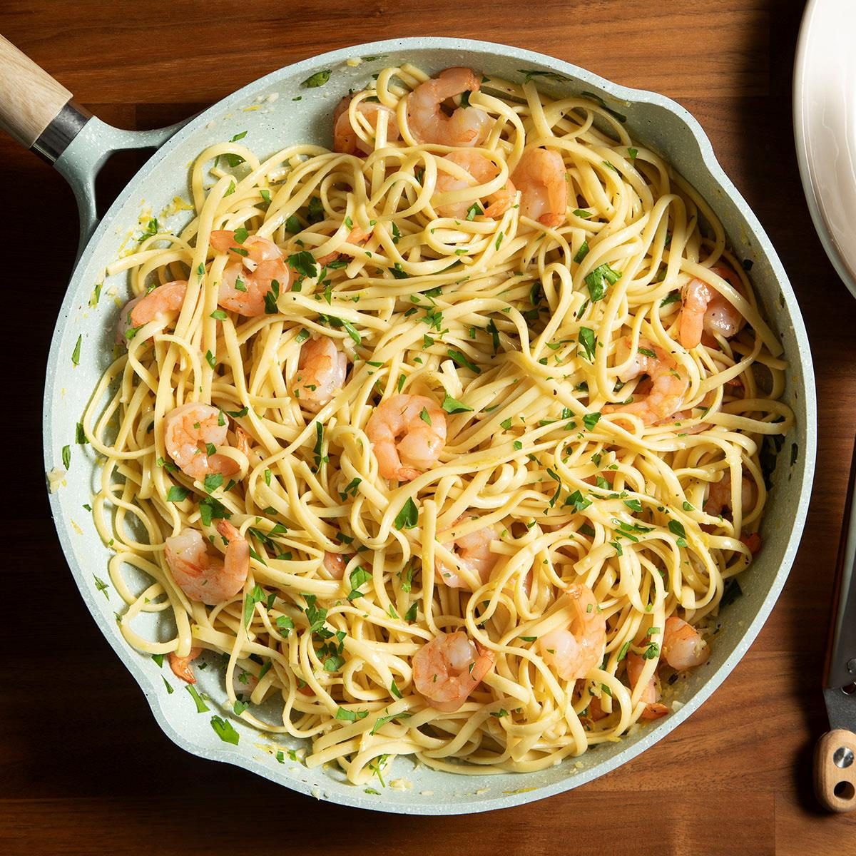 Garlic Lemon Shrimp Linguine