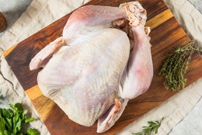 Raw Whole Thanksgiving Turkey